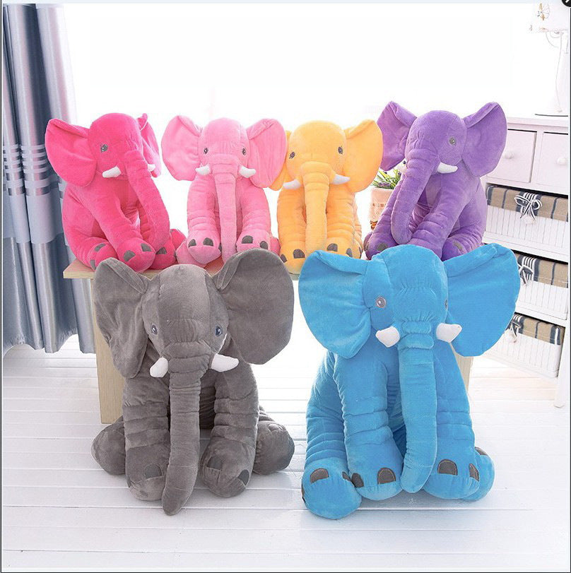Peluche Éléphant Doudou Bébé - Oreiller Confort et Sommeil