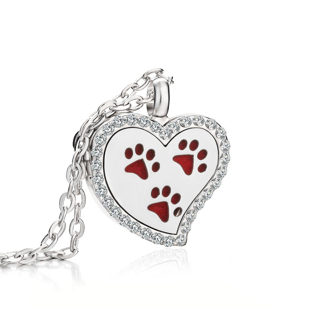 Jewelry Heart Fragrance Essential Oil Diffuser Necklace