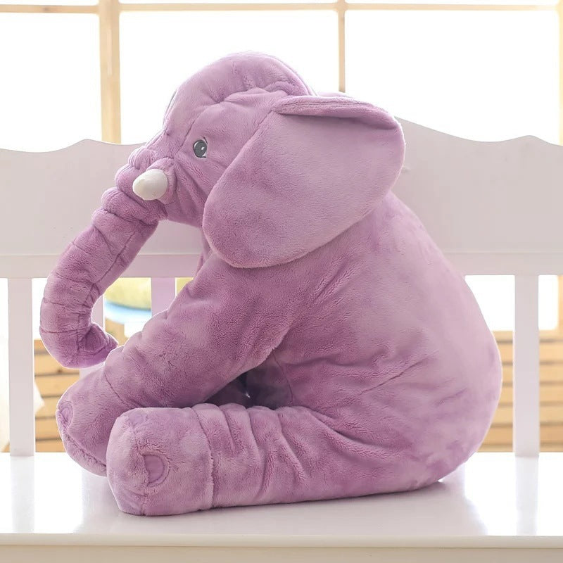 Peluche Éléphant Doudou Bébé - Oreiller Confort et Sommeil