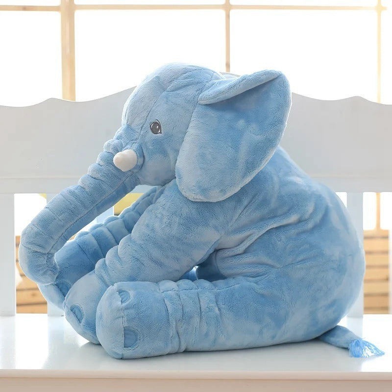 Peluche Éléphant Doudou Bébé - Oreiller Confort et Sommeil